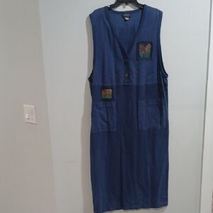 Focus USA Y2K 90'S maxi Dress Pre-owned Good Conditions Sz M  overside